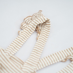 (6M-18M) Quần yếm dài Bèo đai BSR4163ST Siro Stripy cho bé - Bu baby sơ sinh - Quần áo BU Baby chính hãng