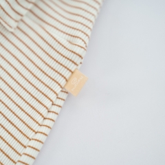 (6M-18M) Quần yếm dài Bèo đai BSR4163ST Siro Stripy cho bé - Bu baby sơ sinh - Quần áo BU Baby chính hãng