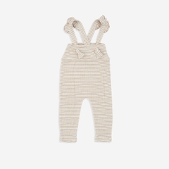 (6M-18M) Quần yếm dài Bèo đai BSR4163ST Siro Stripy cho bé - Bu baby sơ sinh - Quần áo BU Baby chính hãng