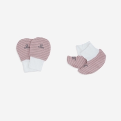Bộ bao chân, bao tay Siro Stripy - Siro ASR4000ST- Bubaby sơ sinh - Mũ Bubaby - Bao tay Bubaby