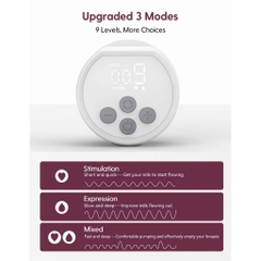 Máy hút sữa điện đôi không dây rảnh tay Cao cấp Momcozy S12 Pro [Hàng Chính Hãng]