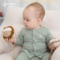 (0-9M) Bộ dài tay cài giữa BSR110204 Siro cho bé sơ sinh - BU Baby sơ sinh - Quần áo Bu baby