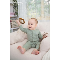 (0-9M) Bộ dài tay cài giữa BSR110204 Siro cho bé sơ sinh - BU Baby sơ sinh - Quần áo Bu baby