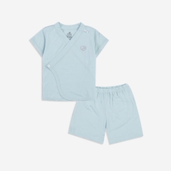 Bộ quần áo ngắn tay cài chéo Twinkle BuBaby cho bé chất liệu sợi tre - Bambus BBB130801 | Quần áo chính hãng