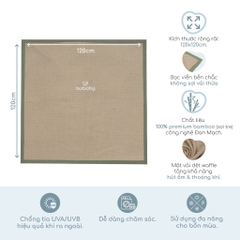 Chăn sợi tre bốn mùa cho bé đa chức năng BU Bambus ABB080001 | Phụ kiện BuBaby chính hãng