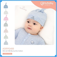 Mũ Sơ Sinh cho bé đáng yêu chất liệu Siro Cotton ASR192400 | Phụ kiện BuBaby chính hãng