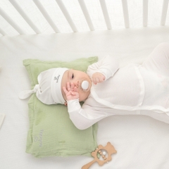 Mũ Sơ Sinh cho bé đáng yêu chất liệu Siro Cotton ASR192400 | Phụ kiện BuBaby chính hãng