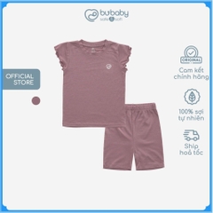 Bộ quần áo bèo tay cổ tròn Siro cho bé gái từ 6 tháng đến 5 tuổi - Siro BSR130402 | Quần áo Bubaby