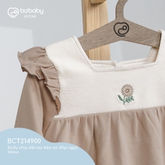 (1-12M) Body chip dài tay bèo vai đáp ngực Mimo Bu Baby BCT214900 - Bubaby sơ sinh
