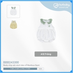 (0-12M) Body chip sát nách bèo cổ BBB243300 - Bu Baby sơ sinh - Bambus Gami
