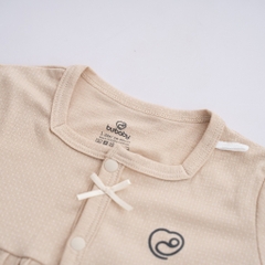 (0-12M) Bộ dài tay cài giữa nhún ngực BSR110203 Siro cho bé sơ sinh - Bubaby sơ sinh