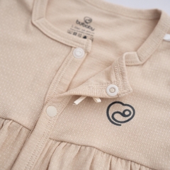 (0-12M) Bộ dài tay cài giữa nhún ngực BSR110203 Siro cho bé sơ sinh - Bubaby sơ sinh