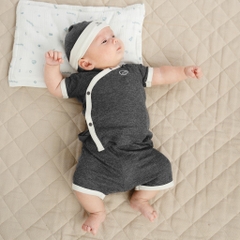 Bộ ngắn tay cài chéo cho bé sơ sinh từ 1 đến 9 tháng tuổi - Siro BSR130801 | Quần áo BuBaby chính hãng