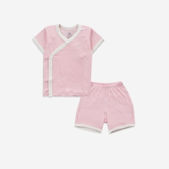 Bộ ngắn tay cài chéo cho bé sơ sinh từ 1 đến 9 tháng tuổi - Siro BSR130801 | Quần áo BuBaby chính hãng