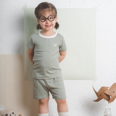 (6M-3Y) Bộ ngắn tay cài vai Siro cho bé BSR130100 - Bu baby bé trai - bu baby bé gái Quần áo BU Baby Siro