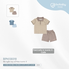 (6M-5Y) Bộ ngắn tay cổ Polo Iconic 3 BPN130310- Quần áo Bubaby - Bubaby bé trai - Bu baby bé gái