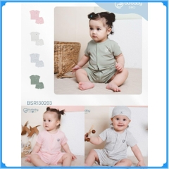 Bộ ngắn tay cài giữa xuân hè cho bé sơ sinh từ 1 đến  12 tháng - BU Siro BSR130202  | Quần áo BuBaby chính hãng