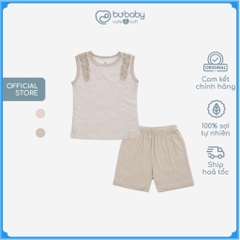 Bộ sát nách Siro cho các bé gái bèo nhún dễ thương - BU Siro BSR143100 | Quần áo BuBaby chính hãng
