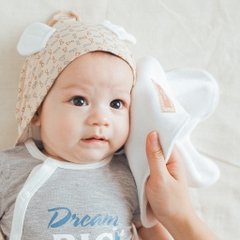 Set 2 Khăn mặt vuông mềm mại cho bé - BU Siro ATR102300 | Phụ kiện BuBaby chính hãng