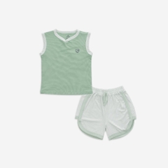 (1Y-5Y) Bộ sát nách cổ V Siro - BU baby bé trai - Bu baby bé gái Quần áo Bu Baby chính hãng Siro BSR140600