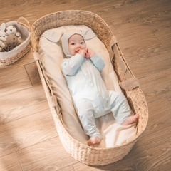 (NB-3M) Body dài tay cài chéo BBB2108A1  sợi tre mềm mại - Bambus | Quần áo BU Baby chính hãng - Bubaby sơ sinh