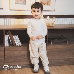 (6M-5Y) Áo dài tay cao cổ BSR310901 Siro Jacquard nhiều màu sắc - Siro - Bubaby bé trai – Bubaby bé gái – Quần áo Bubaby