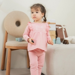 (1Y-4Y) Bộ quần áo dài tay  cài vai BBC1101BN Bèo ngực Glory - Bamco -Bubaby bé trai - Bubaby bé gái