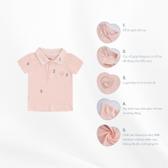 (6M-5Y) Áo ngắn tay cổ Polo bé gái - BPN3303BG ponie - Áo bubaby bé gái - Áo bé gái Bubaby - Bu baby bé gái