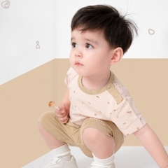 Tổng hợp bộ ngắn tay sợi tre tự nhiên cho bé 12 tháng - 4 tuổi | Quần áo BuBaby chính hãng