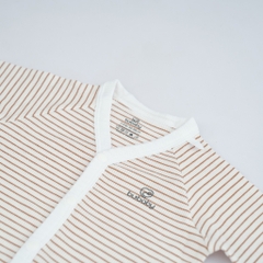 (1-12M) Bộ quần áo dài tay BSR1102ST Cài giữa bèo gấu Siro Stripy cho bé -	Bubaby sơ sinh – Quần áo Bubaby