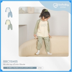 (1Y-5Y) Bộ dài tay cổ tròn BBC110405 - Quần áo BU Baby - Bu baby bé trai - Bu baby bé gái