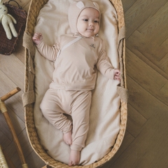 Bộ dài tay cài chéo cho bé sơ sinh chất vải thoải mái, co giãn  - Siro BSR110802 | Quần áo BuBaby chính hãng