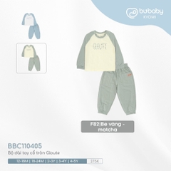 (1Y-5Y) Bộ dài tay cổ tròn BBC110405 - Quần áo BU Baby - Bu baby bé trai - Bu baby bé gái