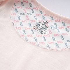 (0-12M) Bộ ngắn tay cài giữa cho bé sơ sinh chất liệu sợi tre mềm mại - Bu baby sơ sinh  Quần áo BuBaby Bambus BBB130203