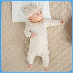 Bodychip kèm quần dài tay cho bé sơ sinh chất liệu sợi tre mềm mại - Bambus BBB1103CE | Quần áo BuBaby chính hãng