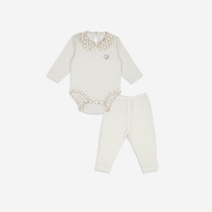 Bodychip kèm quần dài tay cho bé sơ sinh chất liệu sợi tre mềm mại - Bambus BBB1103CE | Quần áo BuBaby chính hãng