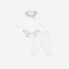 Bodychip kèm quần dài tay cho bé sơ sinh chất liệu sợi tre mềm mại - Bambus BBB1103CE | Quần áo BuBaby chính hãng