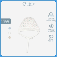 Mũ buộc dây Bonnet dễ thương chất liệu mềm mại, thoải mái cho bé - Bambus ABB1943NS | Phụ kiện BuBaby chính hãng