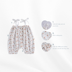(1-12M) Body 2 dây bé gái Gloute - BCT253100 - Bubaby body - Bubaby bé gái - Bubaby sơ sinh