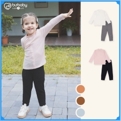 (1-5Y) Bộ dài tay cao cổ len ấm áp cho bé BWL110901 Bubaby bé trai – Bubaby bé gái – Quần áo Bubaby
