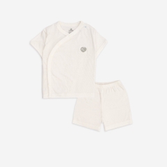 (0-6M) Bộ quần áo ngắn tay cài chéo BSR130800 - Bu baby sơ sinh – Quần áo Bubaby