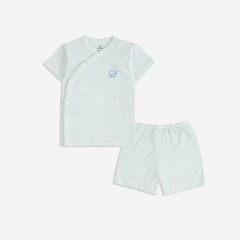 (0-6M) Bộ quần áo ngắn tay cài chéo BSR130800 - Bu baby sơ sinh – Quần áo Bubaby