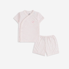 (0-6M) Bộ quần áo ngắn tay cài chéo BSR130800 - Bu baby sơ sinh – Quần áo Bubaby