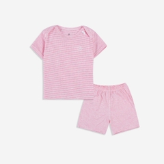 (3M-12M) Bộ quần áo ngắn tay cổ chồm Joyful - Bu baby sơ sinh - Quần áo Bu Baby Siro BSR130500