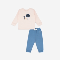 Bộ quần áo dài tay cổ tròn - Terry BBC110404 | Quần áo BuBaby chính hãng