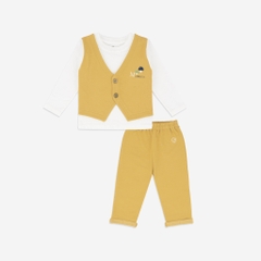 Bộ quần áo giả gile cổ tròn - Terry BBC190400 | Quần áo BuBaby chính hãng