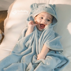 Khăn choàng tắm Terry cho bé sơ sinh - ATR060001 Terry - Bu baby sơ sinh - Mũ Bubaby - Bao tay Bubaby