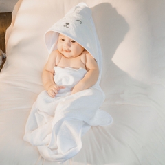 Khăn choàng tắm Terry cho bé sơ sinh - ATR060001 Terry - Bu baby sơ sinh - Mũ Bubaby - Bao tay Bubaby