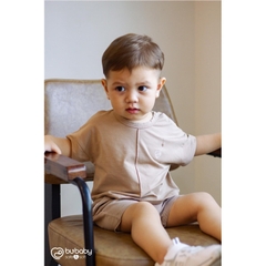 (1Y-4Y) Bộ quần áo cài sau cộc tay Bamco BU Baby Chính Hãng BBC130106