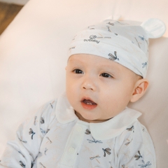 Mũ tròn tai gấu Bambus Dona cho bé sơ sinh ABB1928DN - Bambus - Bubaby sơ sinh - Mũ Bubaby - Bao tay Bu baby